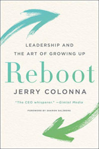 The cover of the book "Reboot" by Jerry Colonna.