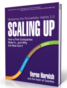 The cover of the book "Scaling Up" by Verne Harnish.