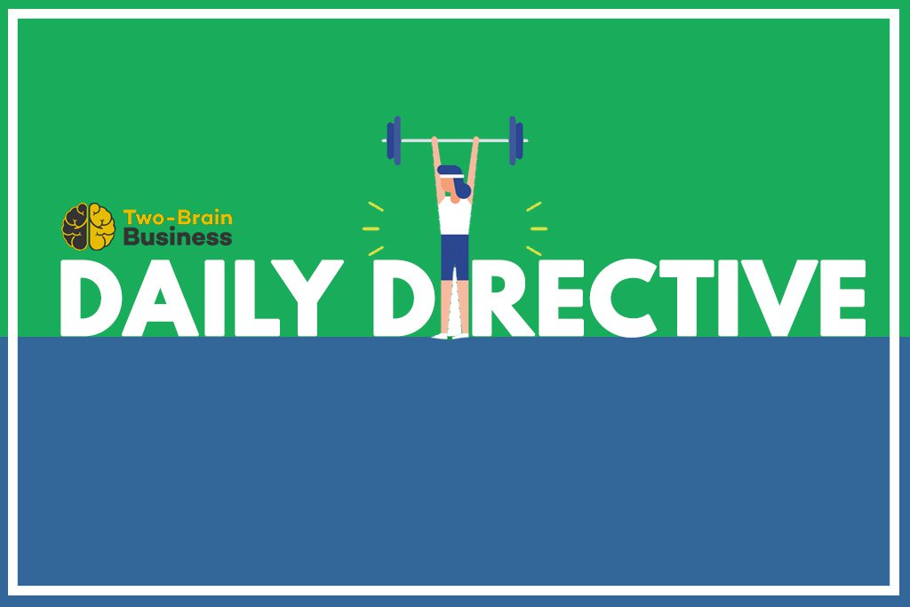 On a green background, the Two-Brain logo and the words "daily brief."