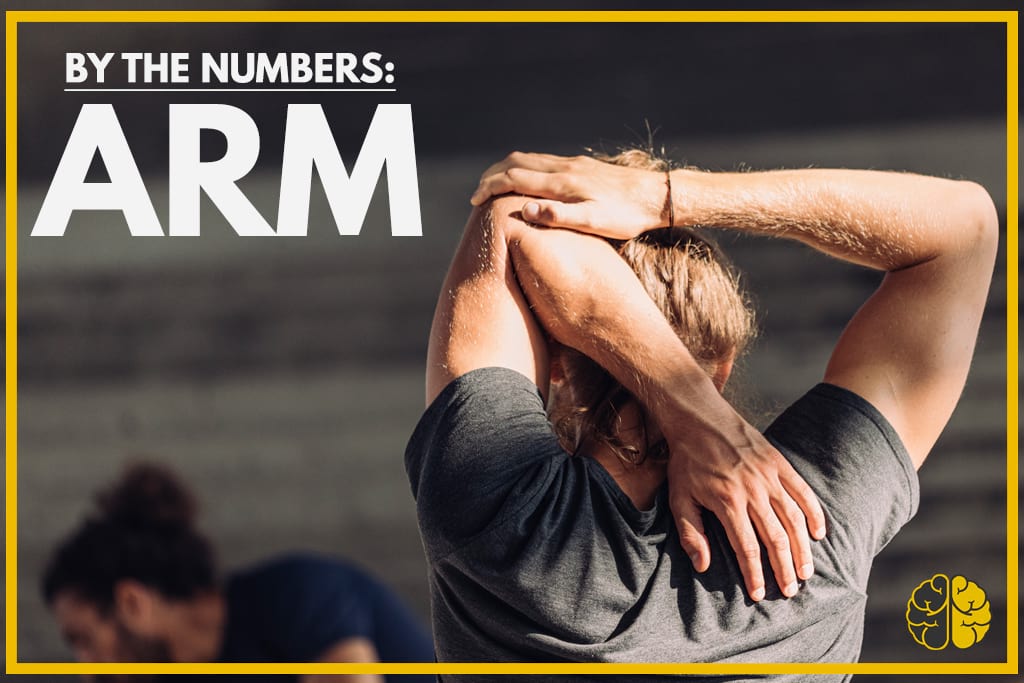 By the numbers - ARM (man stretching before a workout)