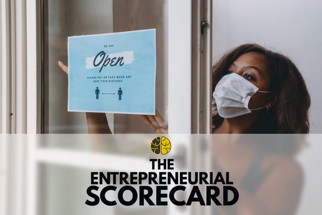 A gym owner opening her gym during COVID - the entrepreneurial scorecard