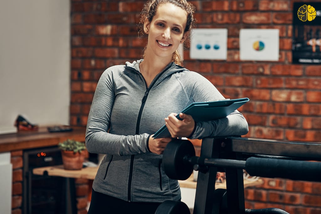A smiling gym manager - the dream manager