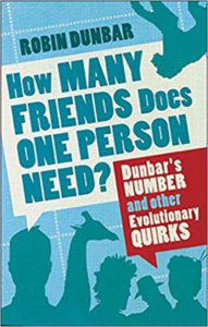 The cover of "How Many Friends Does One Person Need?" by Robin Dunbar