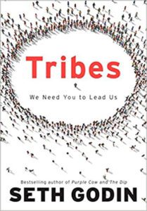 The cover of "Tribes: We Need You to Lead Us" by Seth Godin.