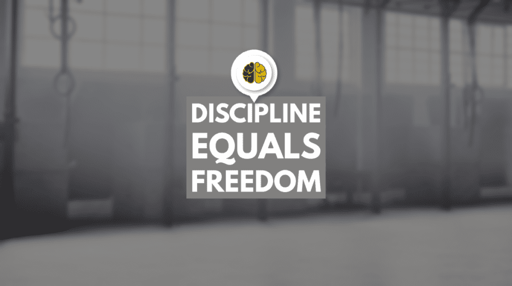 An empty gym - discipline equals freedom