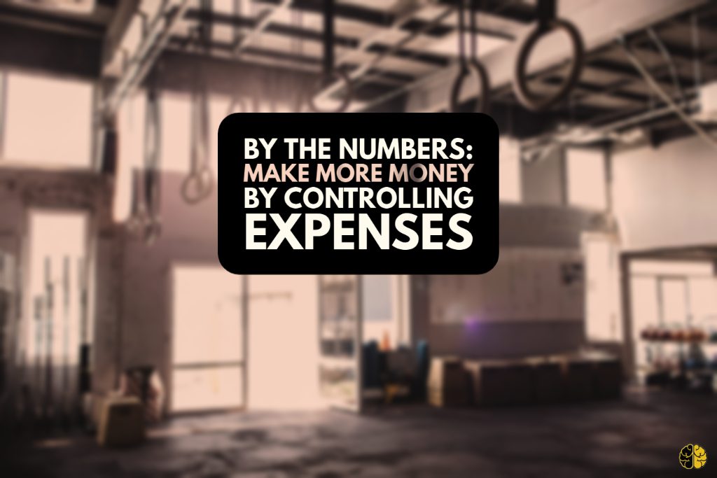 An empty blurred gym - make more money by controlling expenses