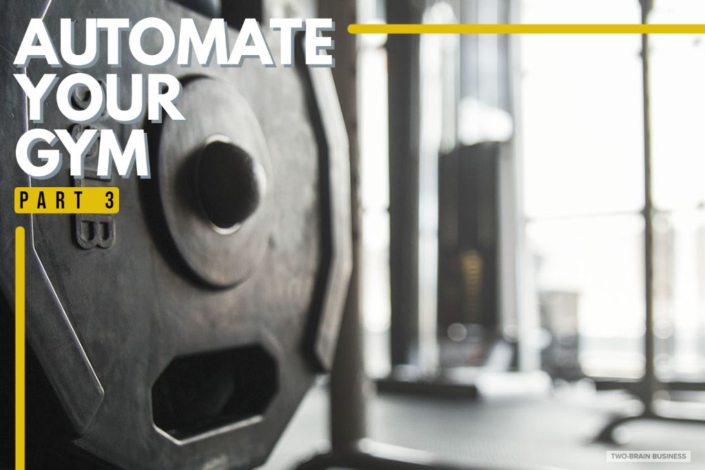 Automate your gym - a weight in a gym
