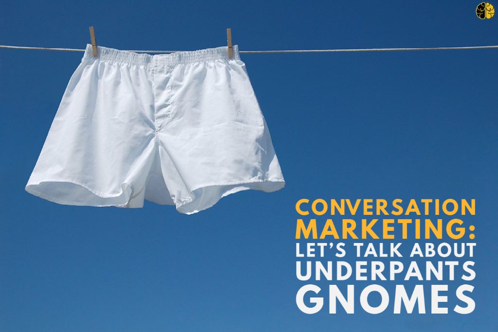 Conversation Marketing - underwear hanging on a line