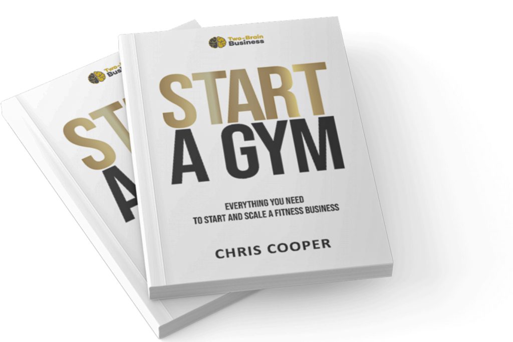 The cover of Chris Cooper's new book "Start a Gym."