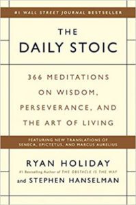 The cover of "The Daily Stoic" by Ryan Holiday 