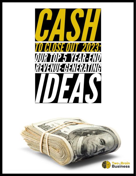 The cover of Chris Cooper's ebook "Cash to Close out 2023."