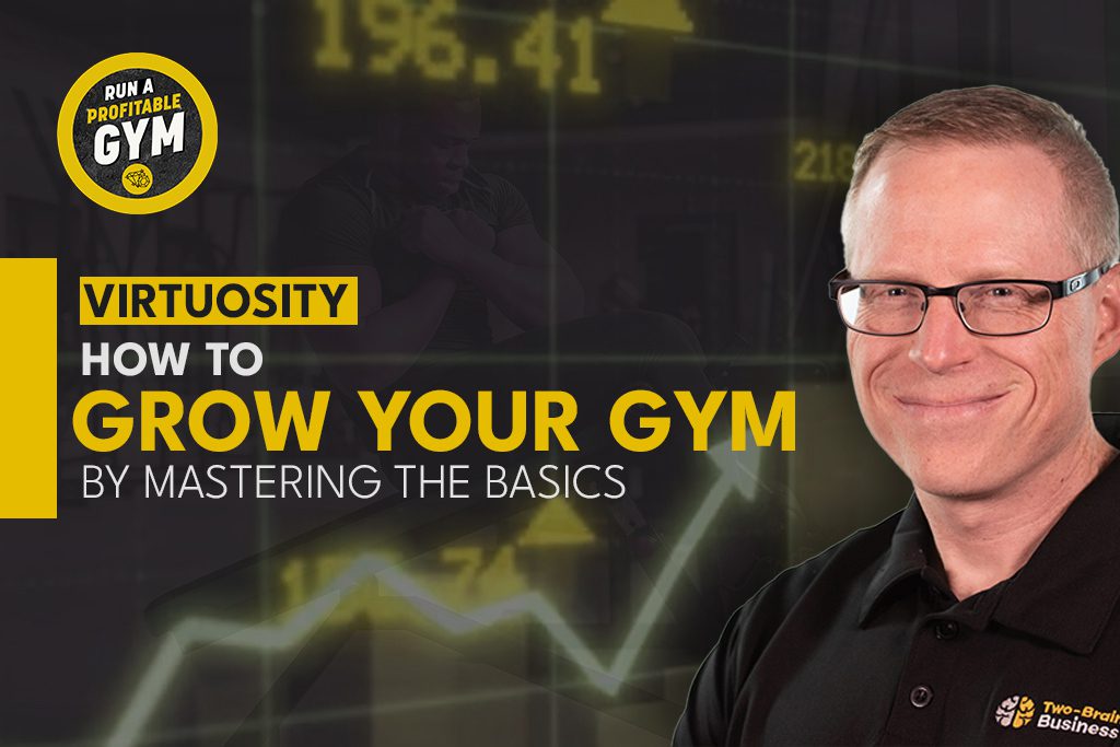 A photo of Chris Cooper with the words "grow your gym by mastering the basics."