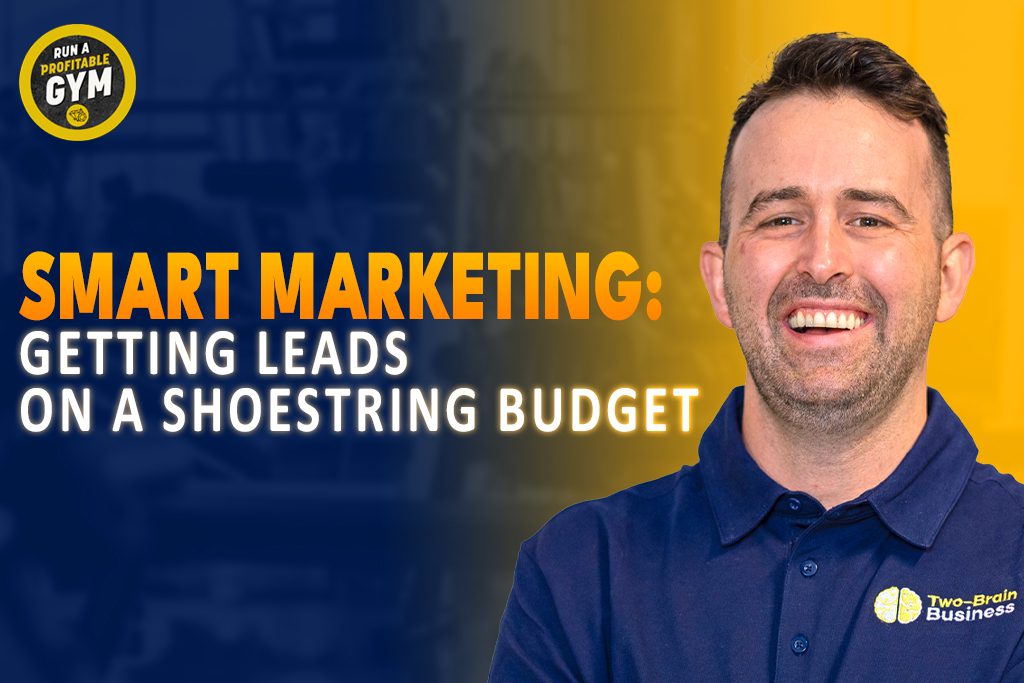 A photo of Kieran O'Dwyer with the title "Smart Marketing: Getting Leads on a Shoestring Budget."