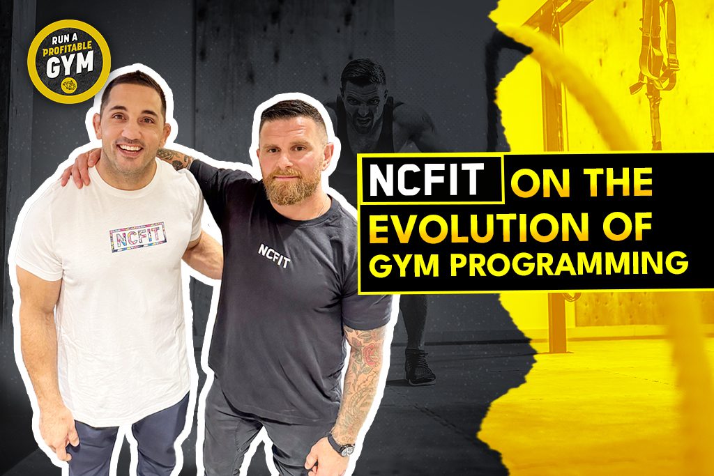 A photo of Jason Khalipa and Matt DellaValle with the title "NCFIT on the Evolution of Gym Programming."