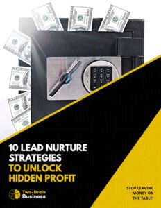 The cover of Chris Cooper's ebook "10 Lead Nurture Strategies to Unlock Hidden Profit"