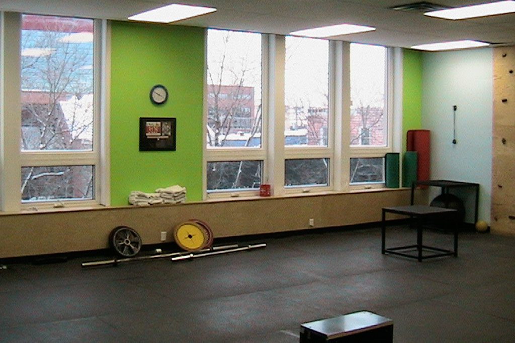 A photo of one of Chris Cooper's gyms in Sault Ste. Marie in the 2000s.