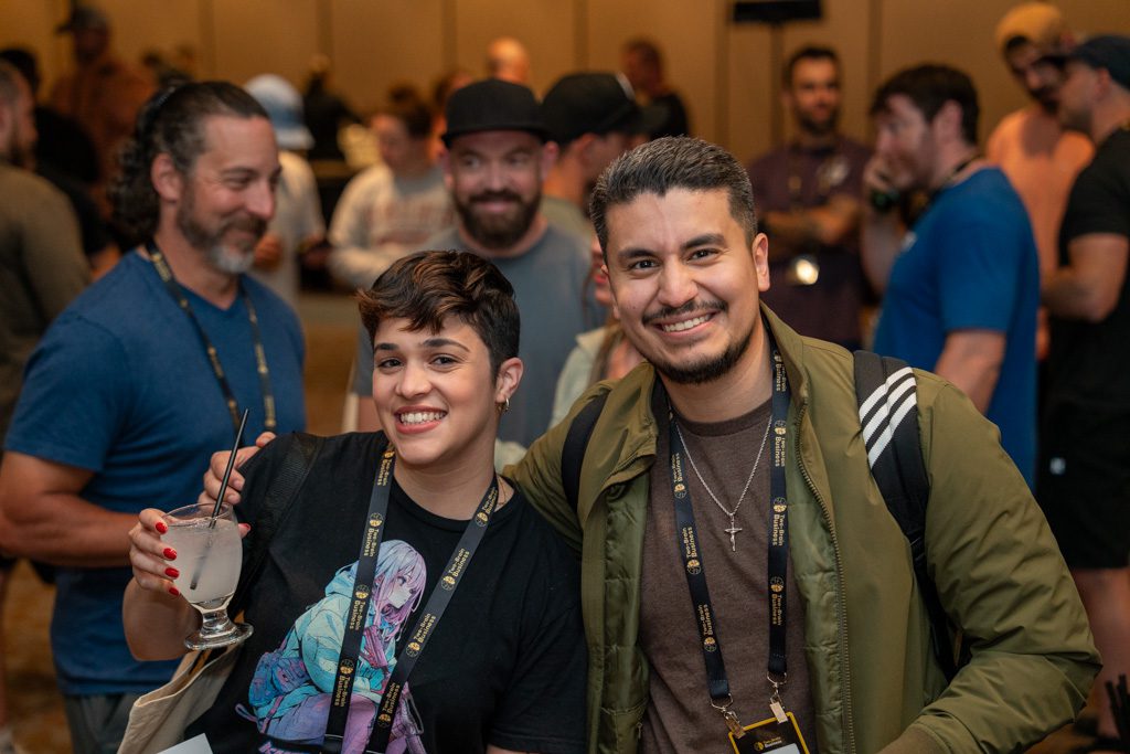 Happy, smiling gym owners at the Two-Brain Summit.