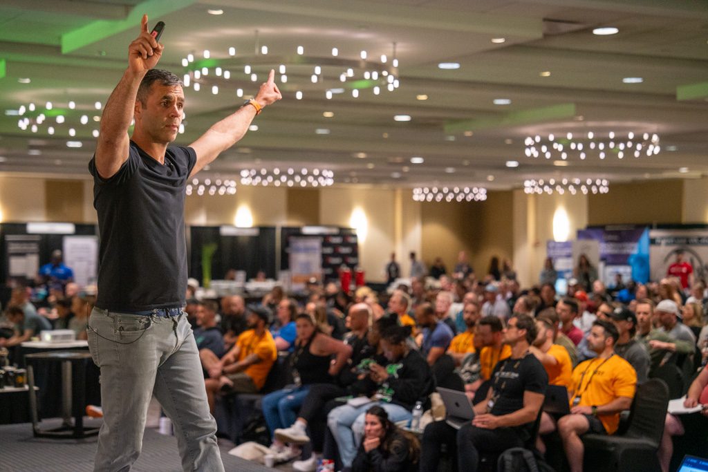 Daniel Purington speaks at at the Two-Brain Summit.