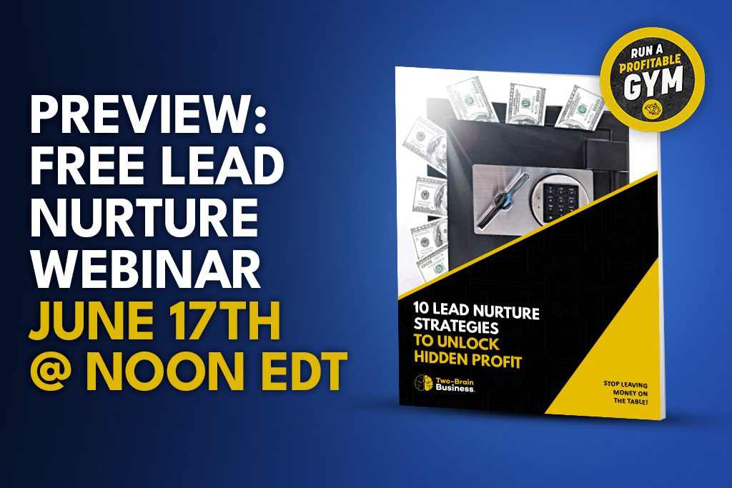 Cover of lead nurture checklist guide next to text: "Preview: Free Lead Nurture Webinar June 17th @ Noon EDT"