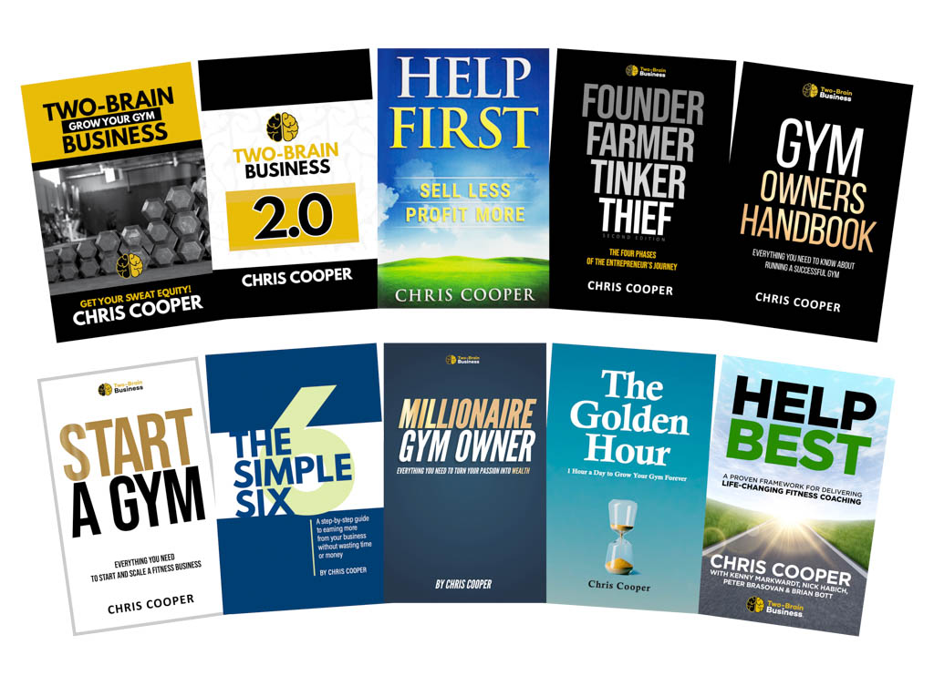 All 10 of Chris Cooper's book covers.