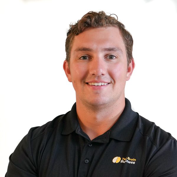 A portrait headshot of Two-Brain Business mentor Braeden Cordts.