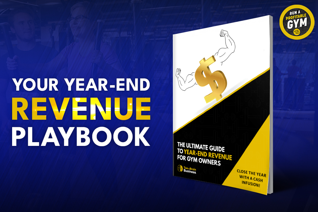 The cover of Two-Brain Business's Year-End Revenue guide with text "Your Year-End Revenue Playbook"