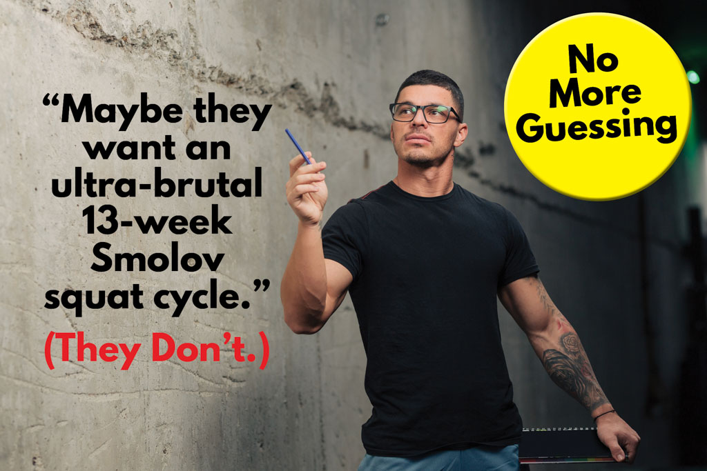 A curious gym owner wonders if his clients might want to do a difficult squat program.