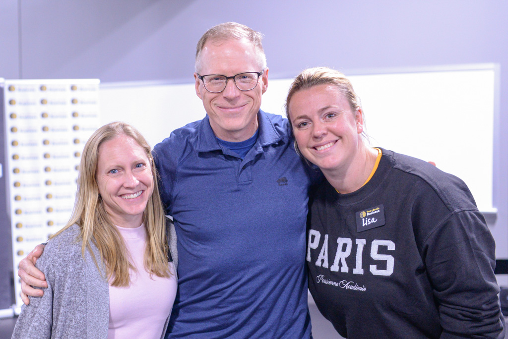 A photo of Joleen Bingham, Chris Cooper and Lisa Palmer.