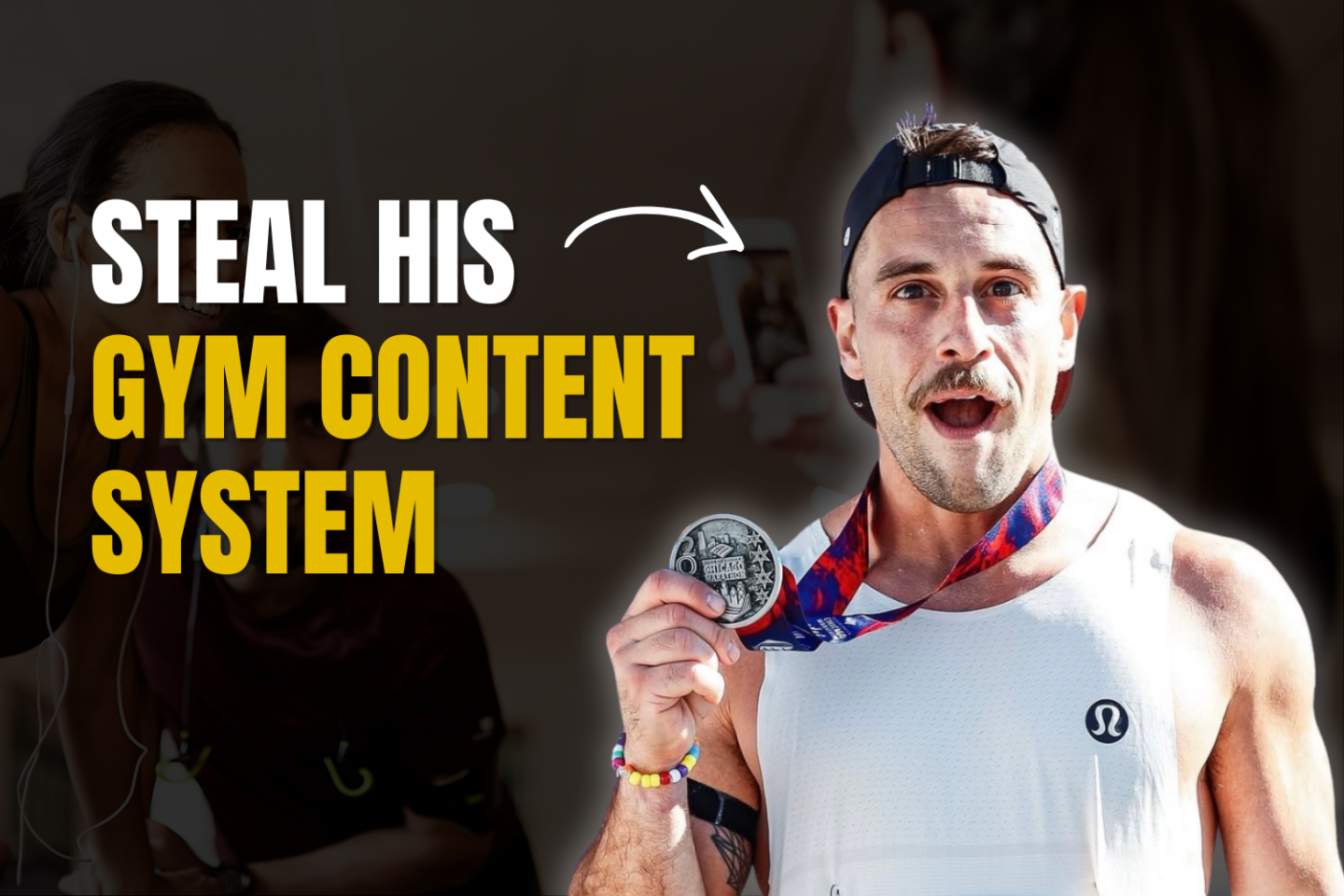 Gym owner Isaac Morgado with text "STEAL HIS GYM CONTENT SYSTEM"