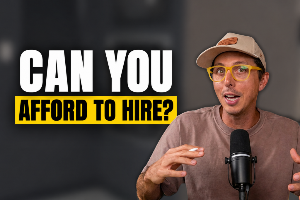 Two-Brain Business CEO John Franklin with text "CAN YOU AFFORD TO HIRE?"