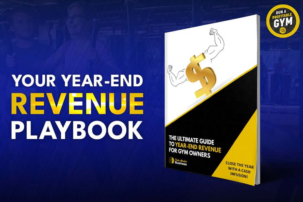 The cover of Two-Brain Business's Year-End Revenue guide with text "Your Year-End Revenue Playbook"