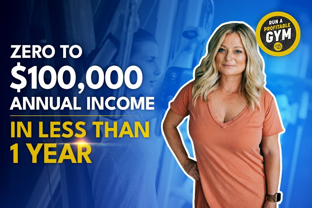 Gym owner Natalie Winslow who went from $0 to $100,000 in annual income in under a year